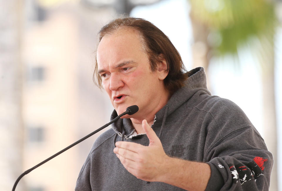 Quentin Tarantino, pictured in May 2017, is getting heat for remarks he made in an old interview with Howard Stern. (Photo: Michael Tran via Getty Images)