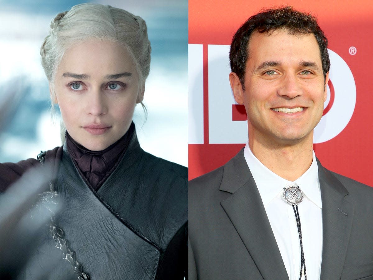 Daenerys Targaryen and Ramin Djawadi Game of Thrones 