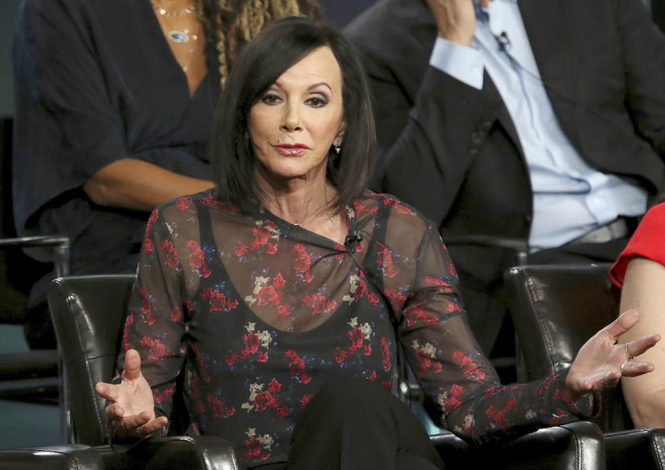 FILE - In this Feb. 5, 2019, file photo, former O.J. Simpson prosecutor Marcia Clark participates in the "The Fix" panel during the ABC presentation at the Television Critics Association Winter Press Tour in Pasadena, Calif. Clark, the trial’s lead prosecutor, quit law after the case, although she has appeared frequently as a TV commentator on high-profile trials over the years and on numerous TV news shows. She was paid $4 million for her Simpson trial memoir, “Without a Doubt,” and has gone on to write a series of crime novels. (Photo by Willy Sanjuan/Invision/AP, File)