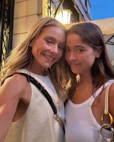 <p>Mark Consuelos/Instagram</p> Kelly Ripa with daughter Lola Consuelos in Switzerland