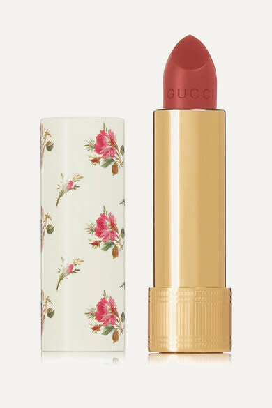 You can't help but feel fancy carrying around this flowered tube of Gucci lipstick. <a href="https://fave.co/30gGlk8" target="_blank" rel="noopener noreferrer"><strong>Get it at Net-a-Porter</strong>﻿</a>.