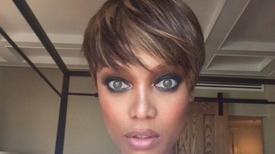 Tyra Banks beweist mit kurzen Haaren, dass ein Topmodel alles tragen kann