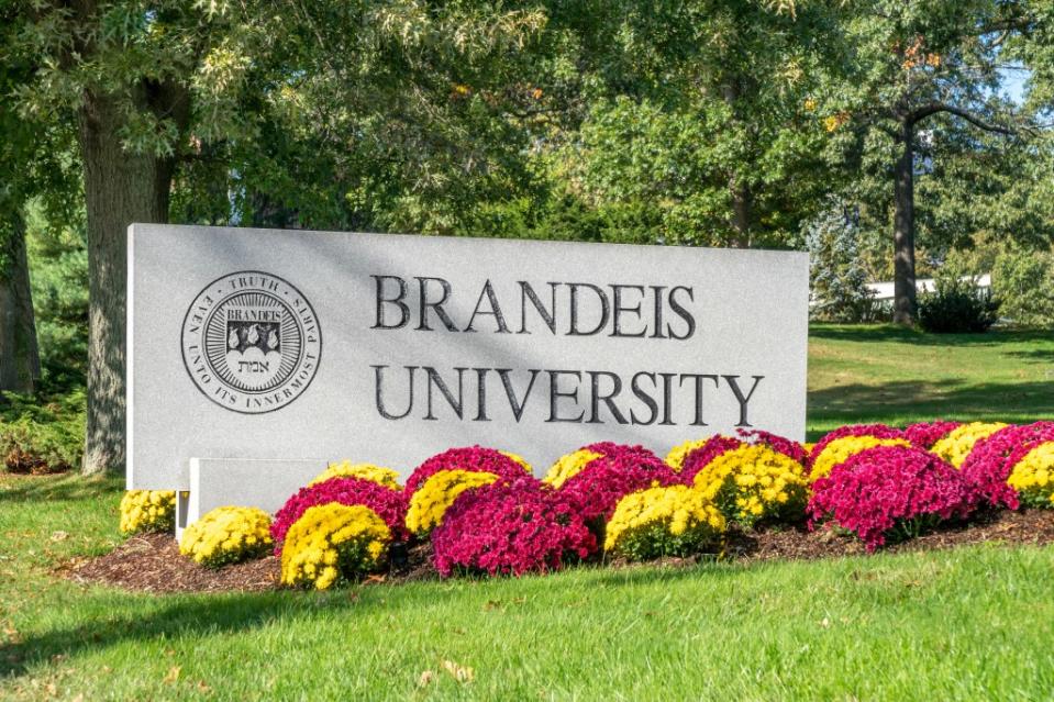 Brandeis University was one of two universities to receive an “A” rating. Shutterstock