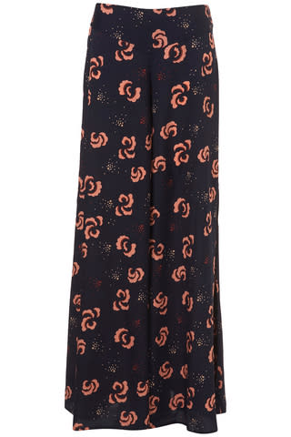 Printed wide-leg trousers, $90, at Topshop