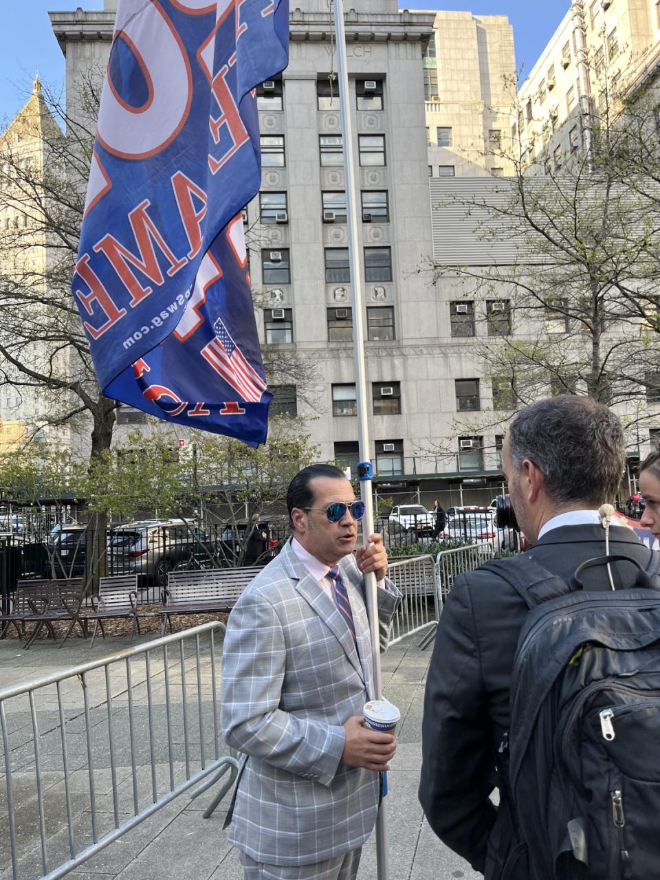 John Tabacco outside the courthouse.