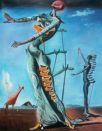 ‘The Burning Giraffe’ (1937): Dali in full Surrealist flow (Salvador Dali)
