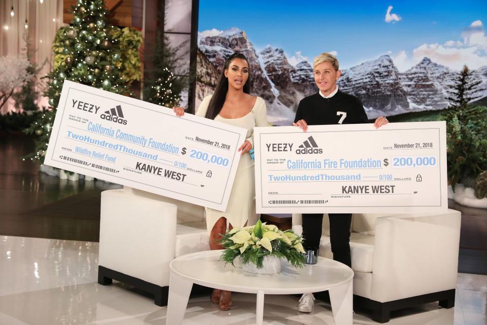 Kim Kardashian and Kanye West Donated $500,000 to the California Wildfire Foundation