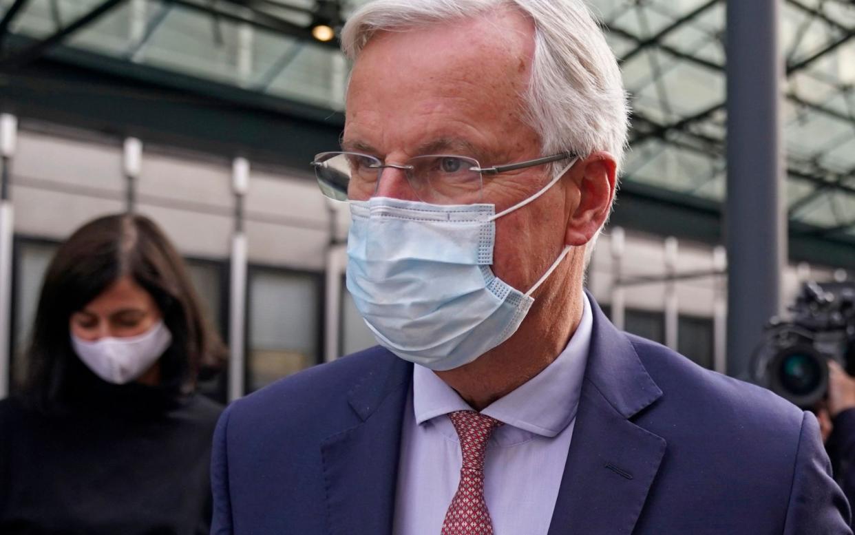 Picture 239028398 10/09/2020 at 19:29 Owner : EPA Mandatory Credit: Photo by WILL OLIVER/EPA-EFE/Shutterstock (10771929bs) EU's Chief Negotiator Michel Barnier leaves the Westminster Conference Centre for the next round of Brexit talks in London, Britain, 10 September 2020. British and EU negotiators are holding talks this week to try thrash out a Brexit deal before a looming October deadline. Brexit talks in London, United Kingdom - 10 Sep 2020 - WILL OLIVER/EPA-EFE/Shutterstock