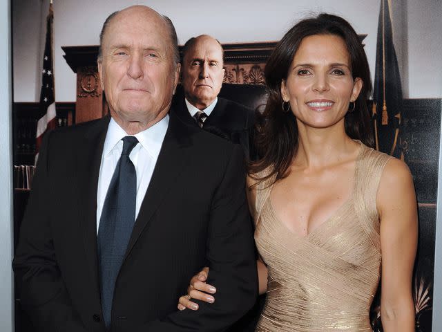 <p>Axelle/Bauer-Griffin/FilmMagic</p> Robert Duvall and wife Luciana Pedraza arrive at the Los Angeles Premiere of 'The Judge' on October 1, 2014 in Beverly Hills, California.