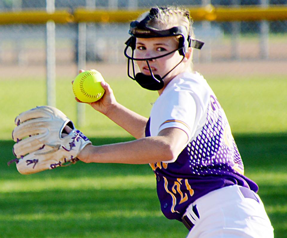 Junior Kinsley Van Gilder is another player with plenty of fastpitch softball experience for the first-ever sanctioned Watertown High School softball team. Van Gilder is expected to pitch and play the outfield for the Arrows.