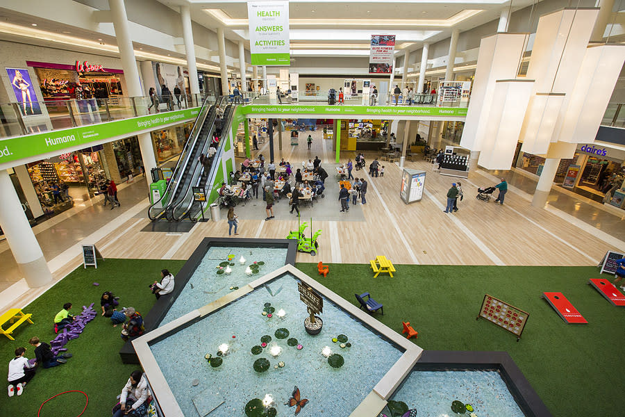 Inside Yorktown Center.