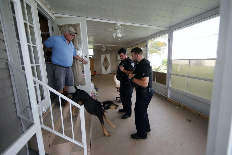 Pets are another reason some people don’t evacuate, even when officers urge them to leave. <a href="https://newsroom.ap.org/detail/GH-20190902-9966/24a414afc15a4193b6db1bdaff0ebf2b/photo" rel="nofollow noopener" target="_blank" data-ylk="slk:AP Photo/Gerald Herbert;elm:context_link;itc:0;sec:content-canvas" class="link ">AP Photo/Gerald Herbert</a>