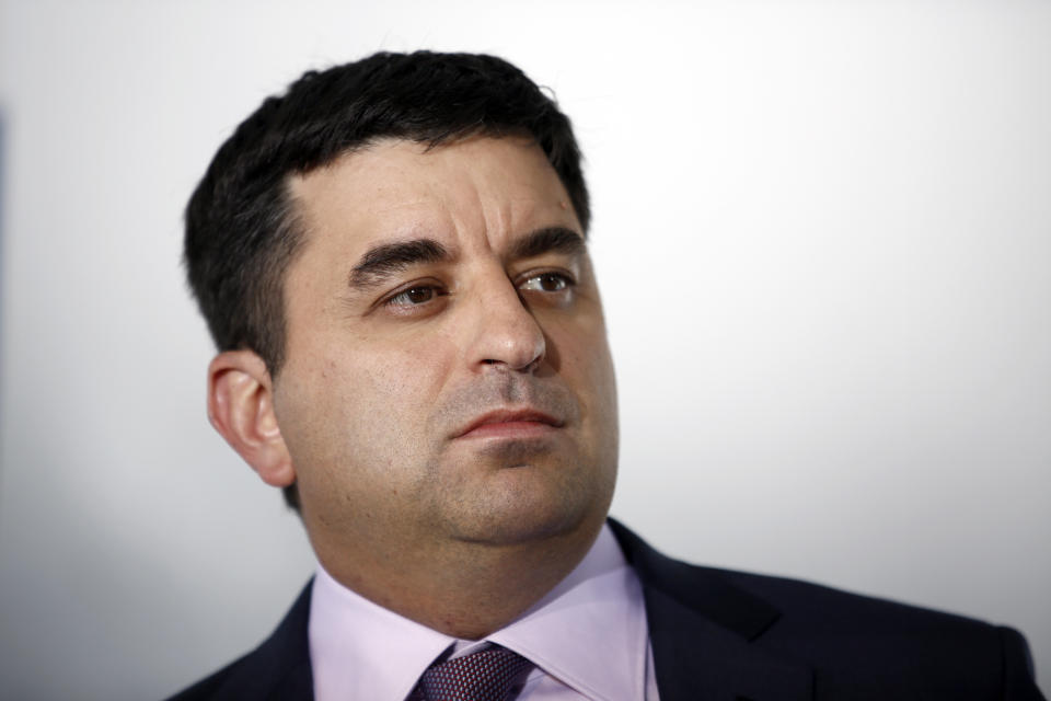 Gregory 'Greg' Jensen, co-chief executive officer of Bridgewater Associates, pauses during a Bloomberg Television interview on day three of the World Economic Forum (WEF) in Davos, Switzerland, on Friday, Jan. 23, 2015. World leaders, influential executives, bankers and policy makers attend the 45th annual meeting of the World Economic Forum in Davos from Jan. 21-24. Photographer: Simon Dawson/Bloomberg via Getty Images 