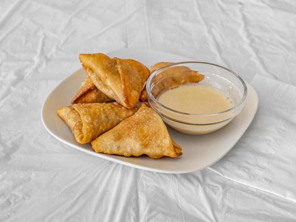 Image of the popular samosas offered by Rice Kingdom in Tallahassee, Florida