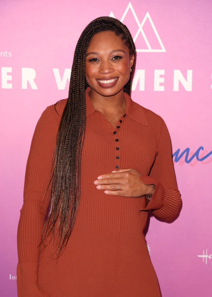 Allyson Felix at The Wrap's Power Women Summit, Maybourne Hotel, Beverly Hills, California on Dec 5, 2023.