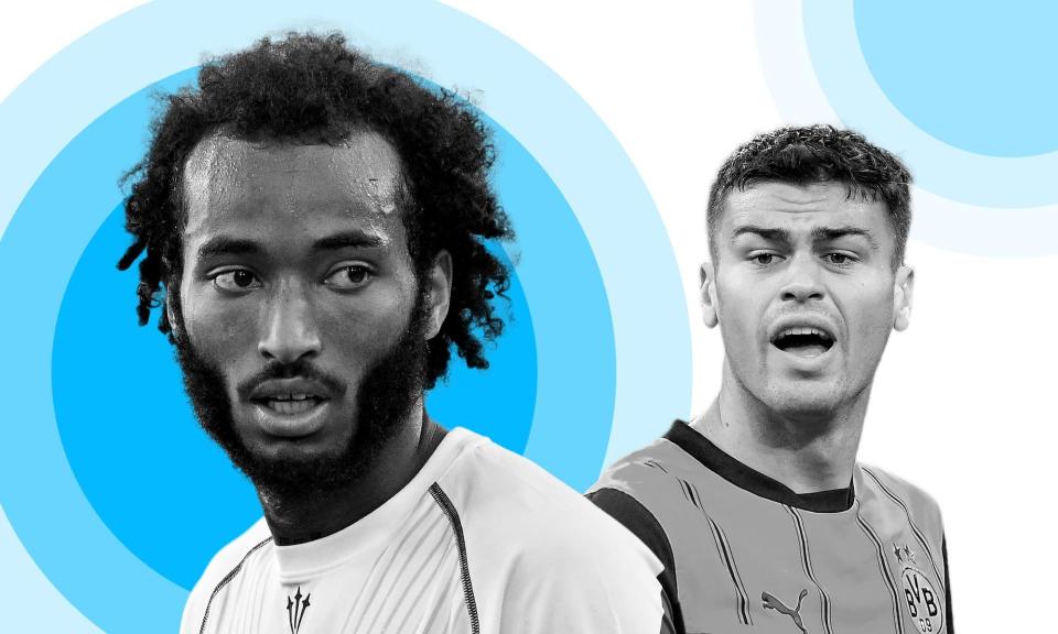 <span>Gianluca Busio and Gio Reyna are both at top-flight clubs – Venezia and Borussia Dortmund – but the latter has been hampered by injury problems. </span><span>Illustration: Guardian Design</span>