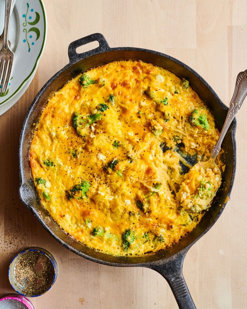 Broccoli and Cheese Spaghetti Squash Casserole 