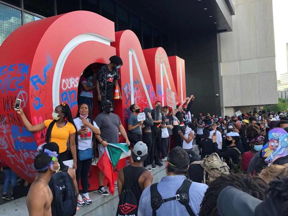 cnn protest