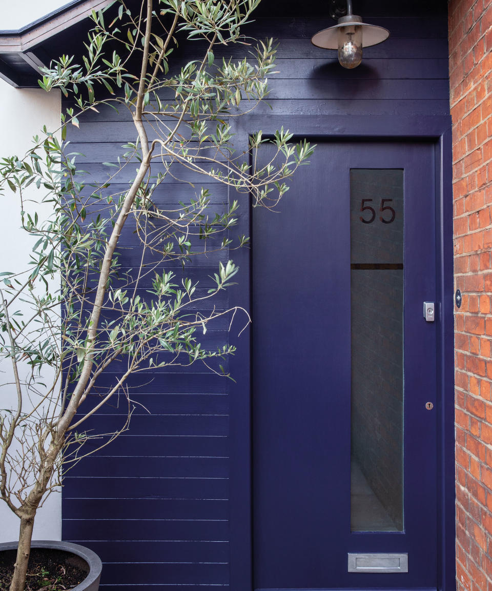 3. Paint your front door and wall to match