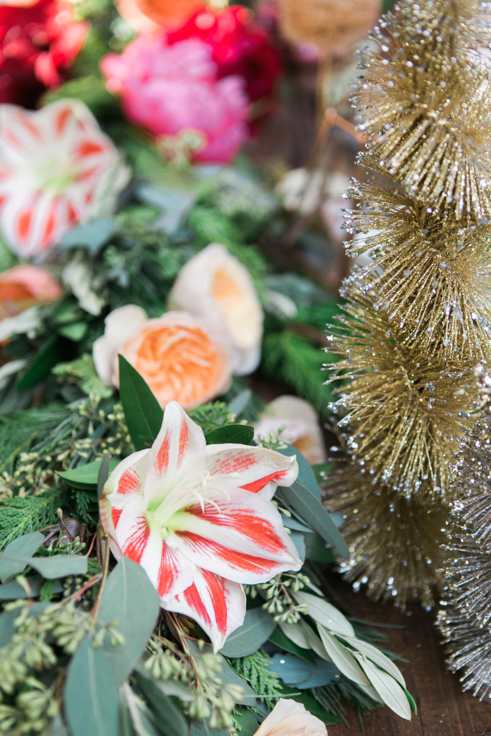 Decor: Tinsel And Florals