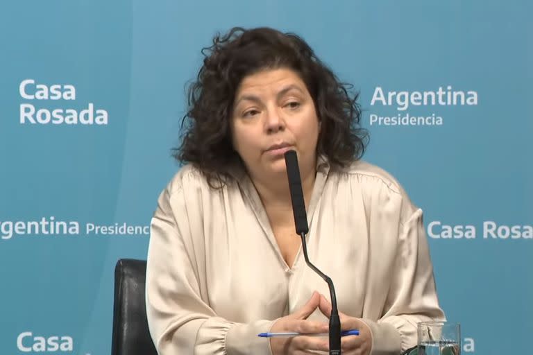 La ministra de Salud, Carla Vizzotti