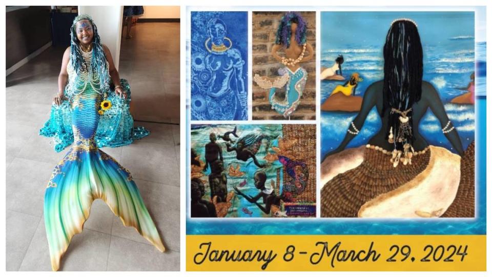 “Celebrating Black Mermaids: From Africa to America” runs through March at University of South Carolina Beaufort’s Center for the Arts. Submitted