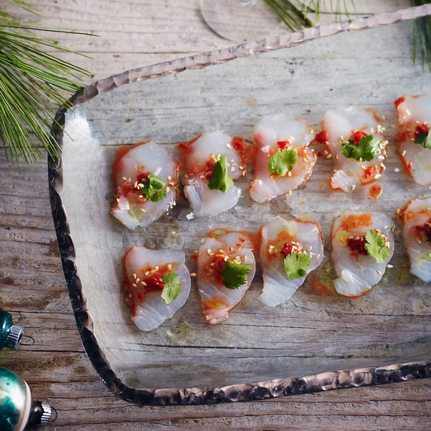 Snapper Crudo with Chiles and Sesame