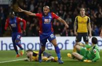 Britain Football Soccer - Crystal Palace v Arsenal - Premier League - Selhurst Park - 10/4/17 Crystal Palace's Andros Townsend celebrates scoring their first goal Reuters / Stefan Wermuth Livepic