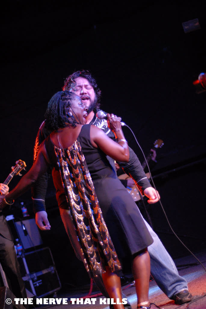 Sharon Jones and Nakia at La Zona Rosa in Austin, TX September 2010. Photo: Chris Carrasquillo 