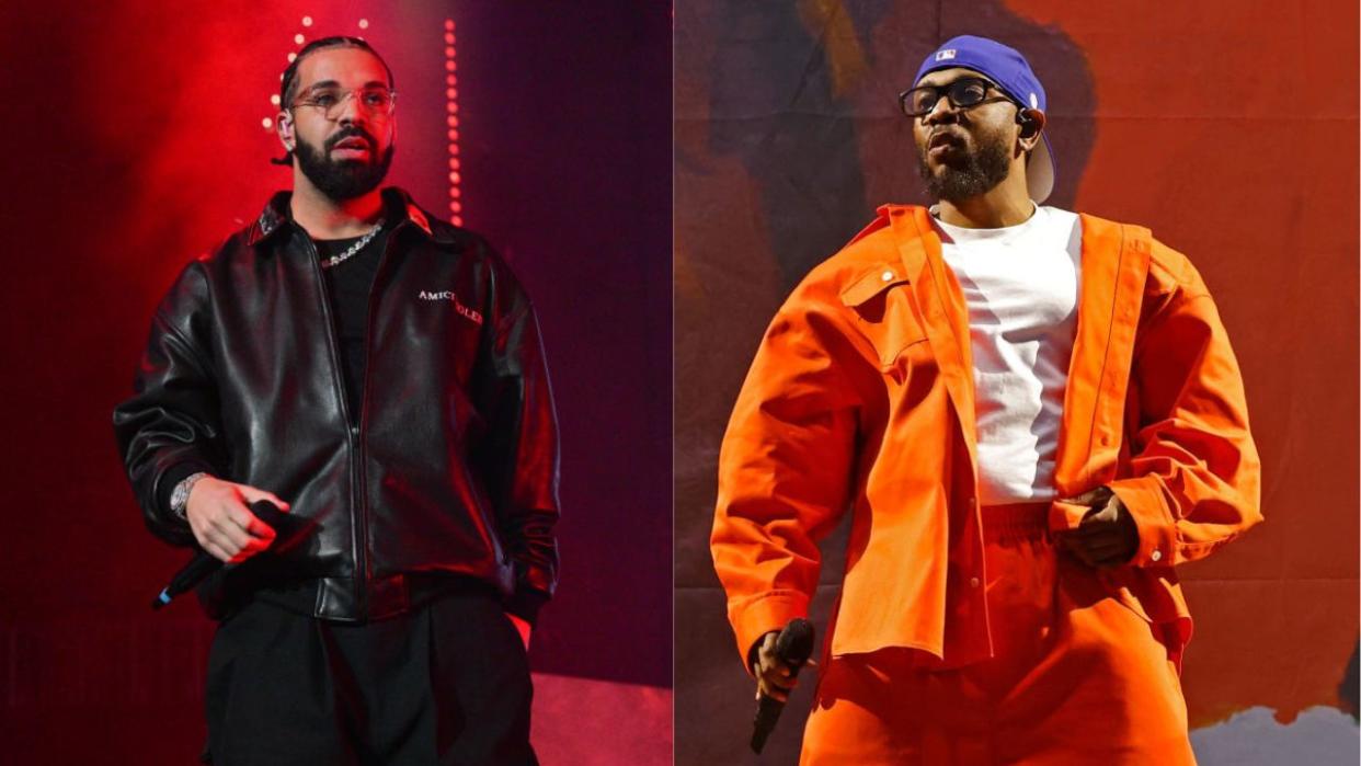 Kendrick Lamar Takes Many Shots At Drake In Latest Diss Track, ‘Euphoria’: ‘I Don’t Like Drake When He Act Tough’ | Photo: Prince Williams and Taylor Hill via Getty Images