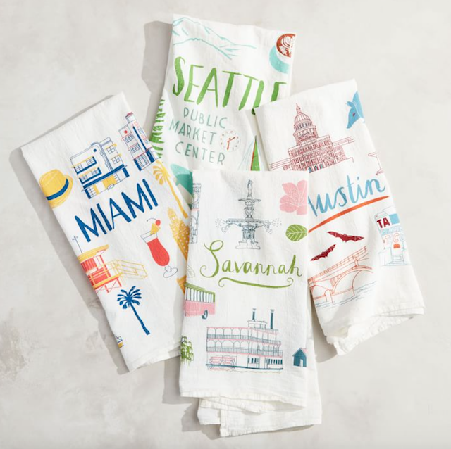 Claudia Pearson City Tea Towels