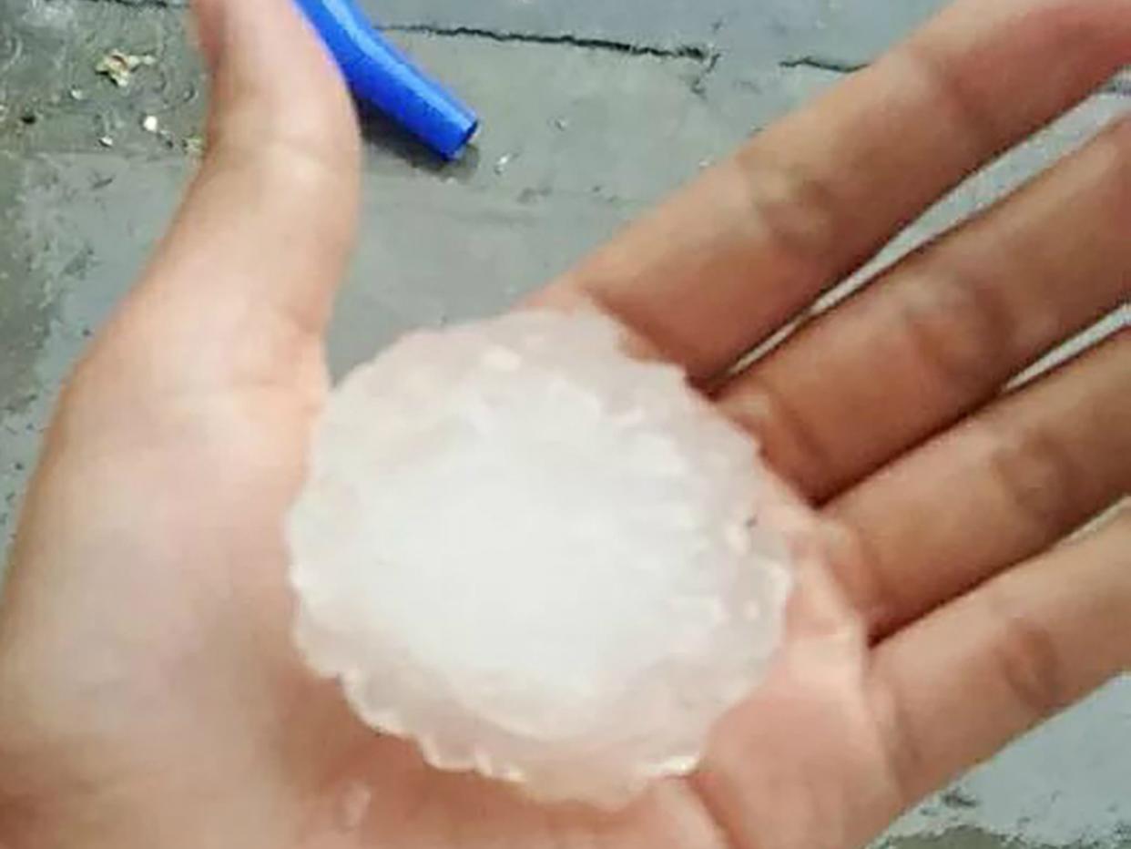 Huge hailstones rained down on the Chinese city of Qingdao: Asiawire