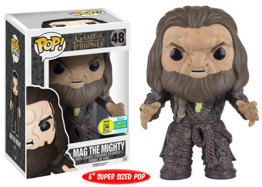 <p>The last of his line, this giant memorably stormed the Wall and met his demise in the bowels of Castle Black. This 6-inch Pop! vinyl figure is only available at Comic-Con. <i>(Funko; price TBA)</i></p>