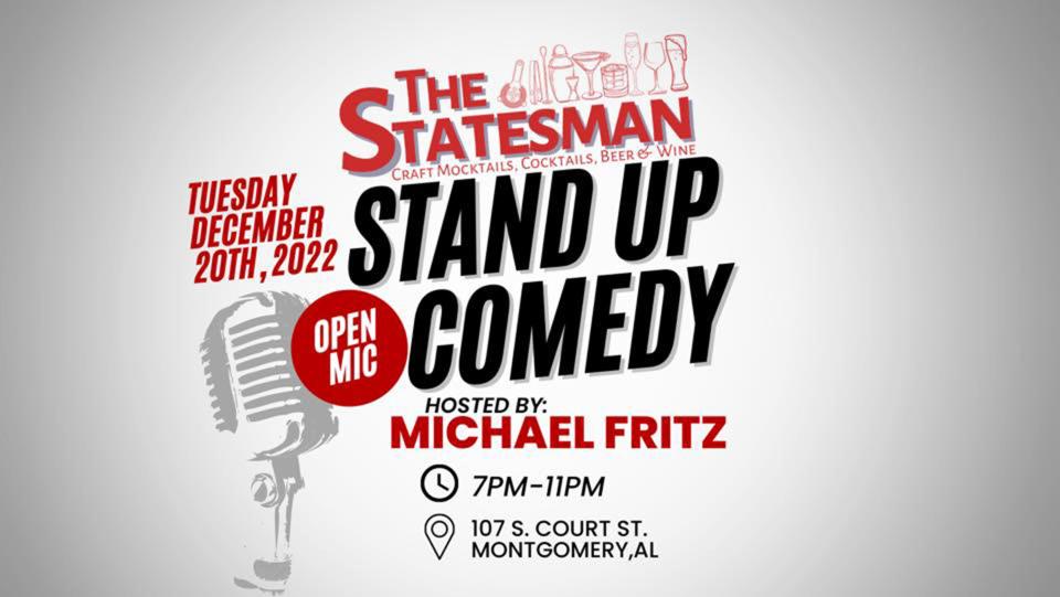 Think you're funny? Take a shot at open mic Stand Up Comedy at The Statesman.