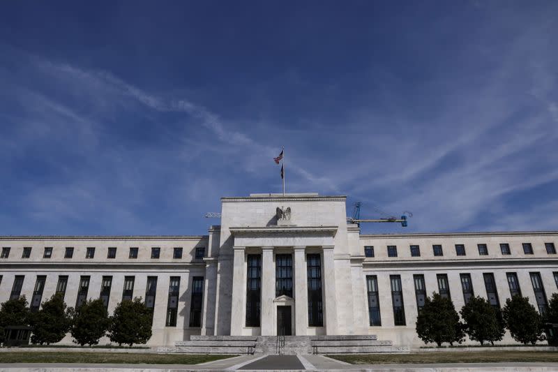 FILE PHOTO: The Federal Reserve Board building on Constitution Avenue is pictured in Washington