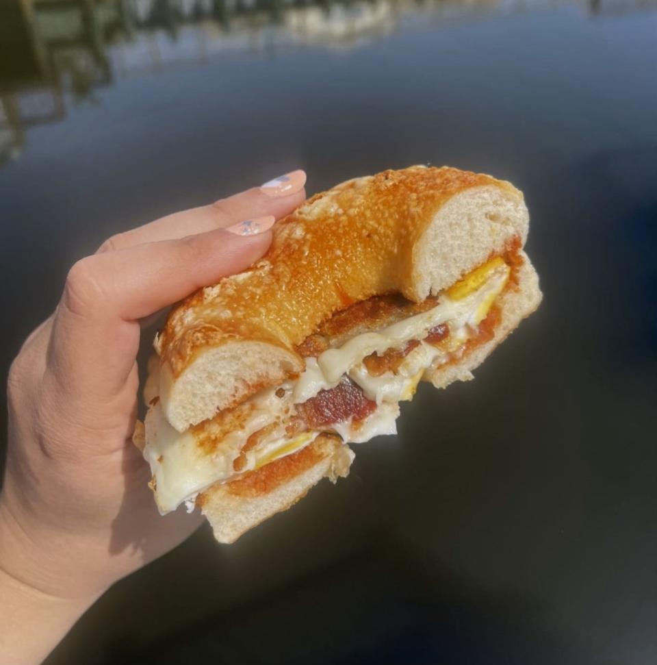 Pork roll, egg and cheese from Bagels & Beyond in Beach Haven West.