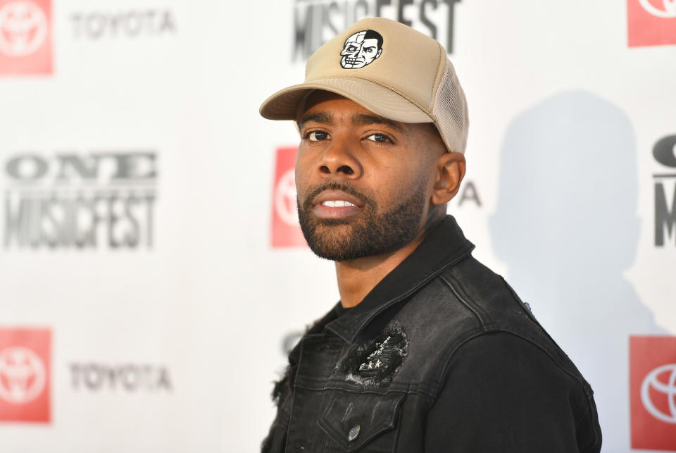 Mario seen backstage during day 2 of 2021 ONE Musicfest at Centennial Olympic Park on October 10, 2021