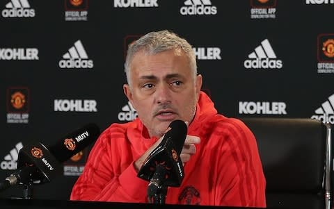 Mourinho at Manchester United in 2018 - Credit: John Peters/Man Utd via Getty Images