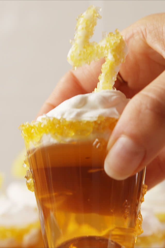 20) Butterbeer Jell-O Shots