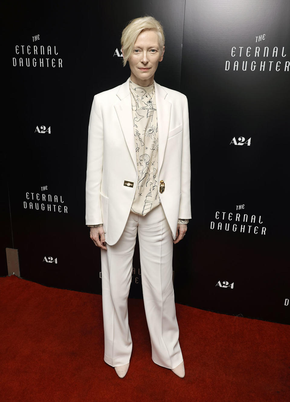 Tilda Swinton attends the Los Angeles special screening of "The Eternal Daughter" at The London West Hollywood at Beverly Hills on October 14, 2022 in West Hollywood, California.