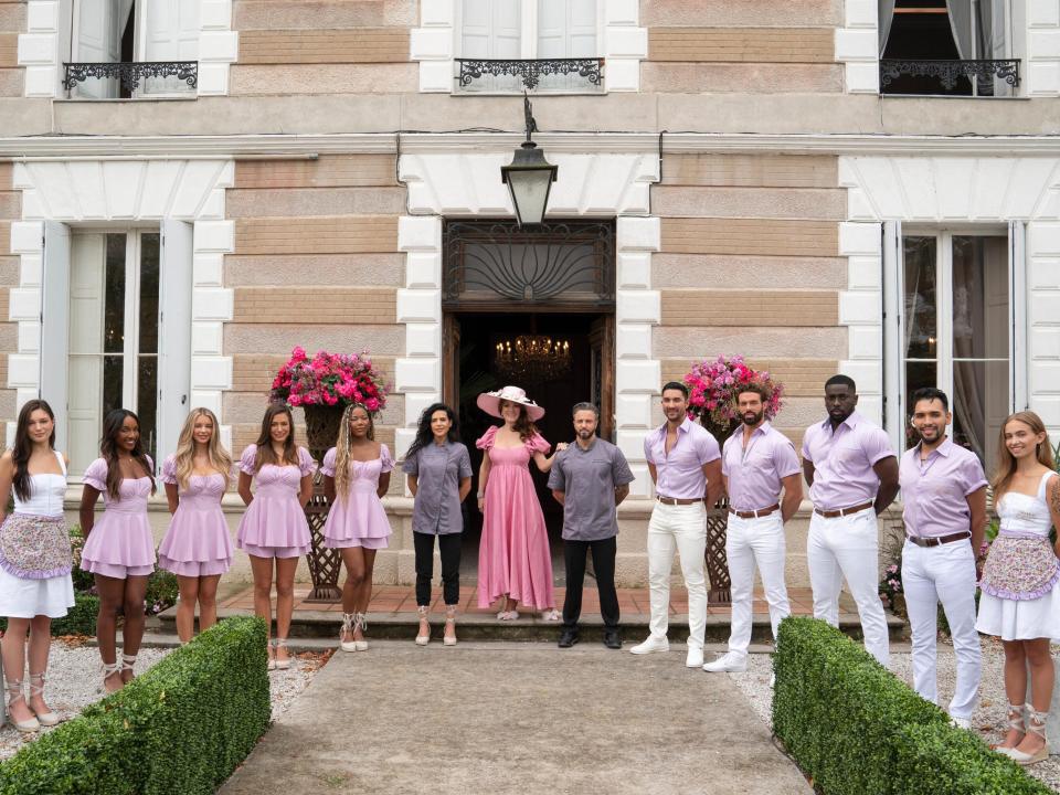 Lisa Vanderpump and the villa staff in "Vanderpump Villa"