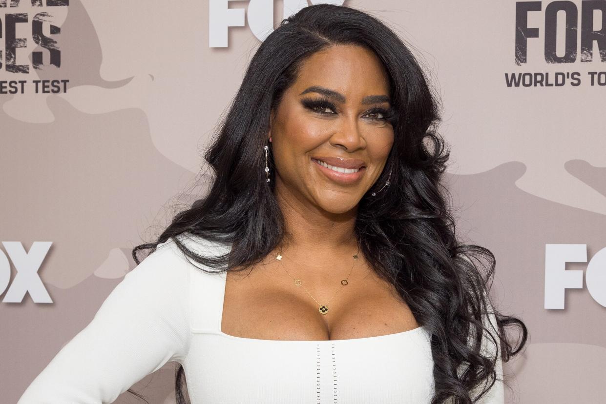 Kenya Moore attends FOX's 'Special Forces: The Ultimate Test' Los Angeles premeire at Fox Studio Lot on December 13, 2022 in Los Angeles, California.