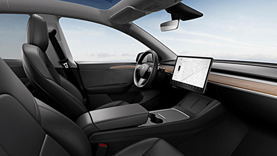 15吋中控螢幕為Model Y標準配備。(圖片來源/ Tesla)