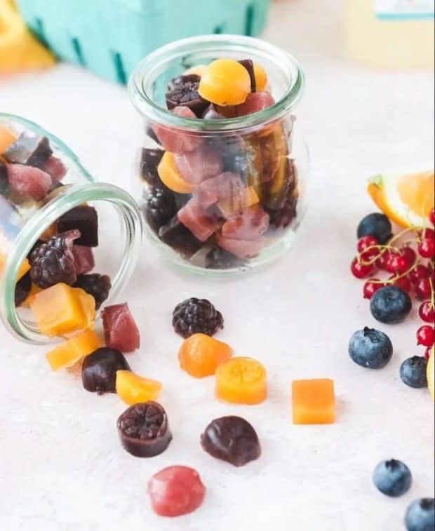 <p>Parade</p><p>Feel good about giving kids one of their favorites because these are just as tasty as the store-bought but without artificial ingredients.</p><p><strong>Get the recipe: <a href="https://parade.com/1091400/kelli-acciardo/how-to-make-fruit-snacks/" rel="nofollow noopener" target="_blank" data-ylk="slk:Homemade Fruit Snacks;elm:context_link;itc:0;sec:content-canvas" class="link ">Homemade Fruit Snacks</a></strong></p>