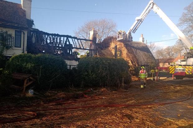 Star Inn gutted by fire. Photo by Karen Darley