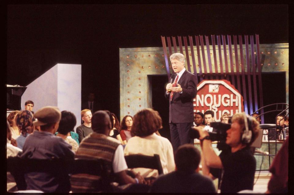 bill clinton on mtv forum