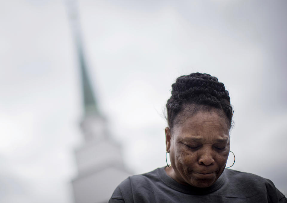 Mourning a relative in Adel, Ga.