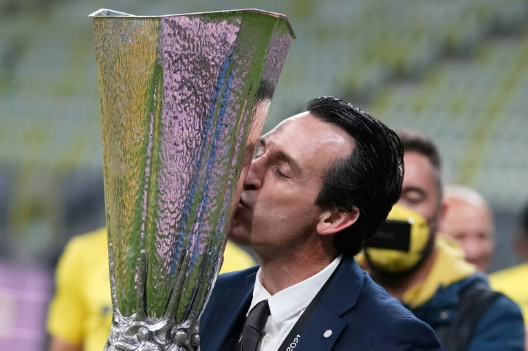Villarreal coach Unai Emery has won the Europa League four times (AFP/Michael Sohn)