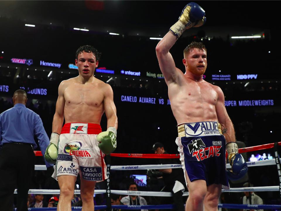 Julio Cesar Chavez Jr and Canelo Saul Alvarez