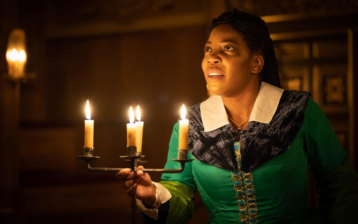 Jocelyn Jee Esien as Faustus in the new Sam Wanamaker Playhouse production - Marc Brenner